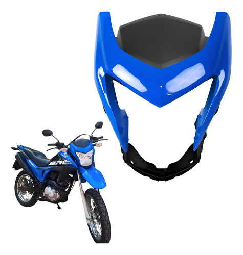 Kit Carenagem do Farol Paramotos Honda Bros 160 2015 a 2021 Azul