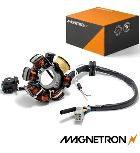 Magneto Estator com Bobina de Pulso Magnetron Honda Cg 125 Titan Today 1992 a 2000