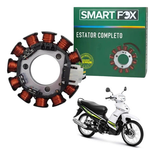 Magneto Estator com Bobina de Pulso Smartfox Yamaha Crypton 115 2009 em diante