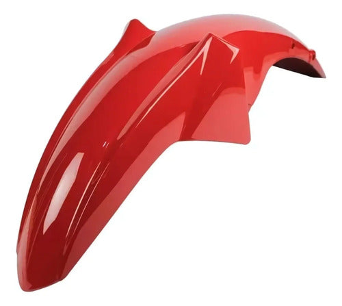 Paralama Dianteiro Paramotos Yamaha Factor 125 Factor Fazer 150 Vermelho Metálico