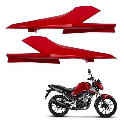 Par de Rabetas Laterais Paramotos Honda Cg 160 Titan 2016 a 2018 Vermelho Marrakesh Perolizado