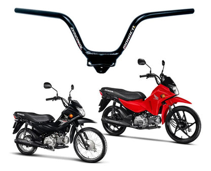 Guidão Monaco Honda Pop 100 Pop 110i Preto Brilhante