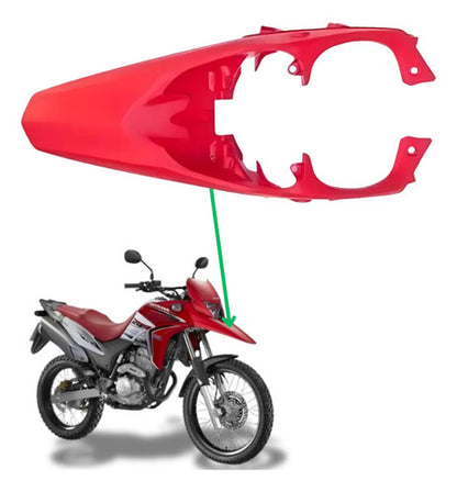 Paralama Dianteiro Superior Paramotos Honda Xre 300 2010 a 2018 Vermelho