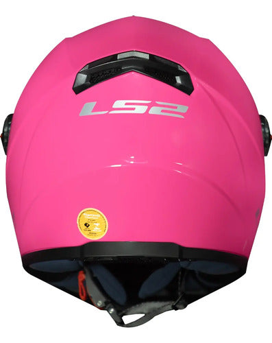 Capacete LS2 FF358 Solid Rosa Brilhante
