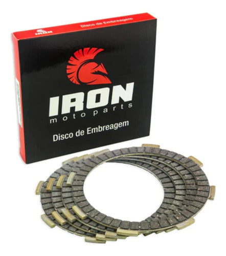 Jogo de Discos de Embreagem Iron Honda Cg Bros 125 Sundown Hunter 125 Dafra Speed Kansas 150