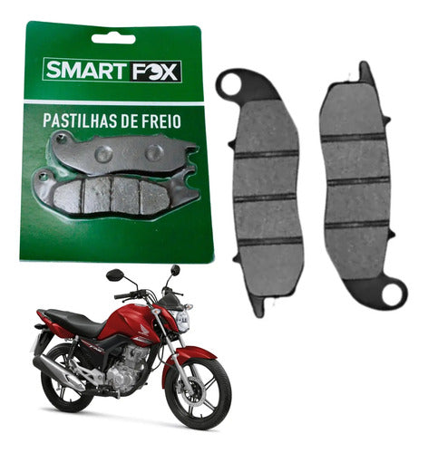 Pastilha de Freio Dianteira Smartfox Honda Cg 125 150 160 Titan Fan Yamaha Fazer 250
