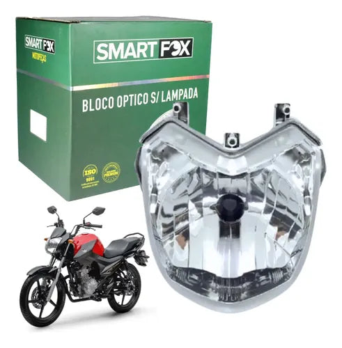 Farol Bloco Óptico sem Lâmpada Smartfox Yamaha Factor 125 2017 a 2024