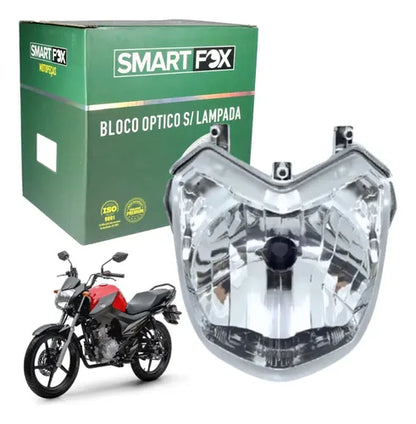 Farol Bloco Óptico sem Lâmpada Smartfox Yamaha Factor 125 2017 a 2024