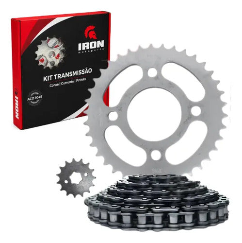 Kit Relação Iron sem Retentor Dafra Apache 150 2010 a 2015 428H 114L 44/13T
