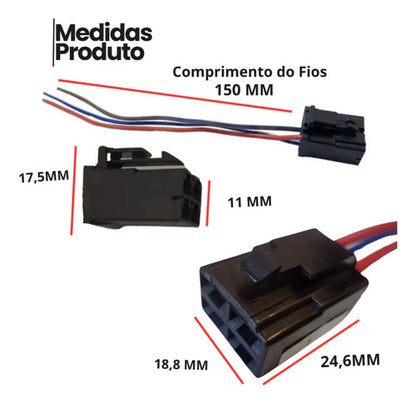 Conector do Relé de Partida Smartfox Yamaha Neo 115 Factor Xtz 125 Lander Fazer 250 4 Pinos