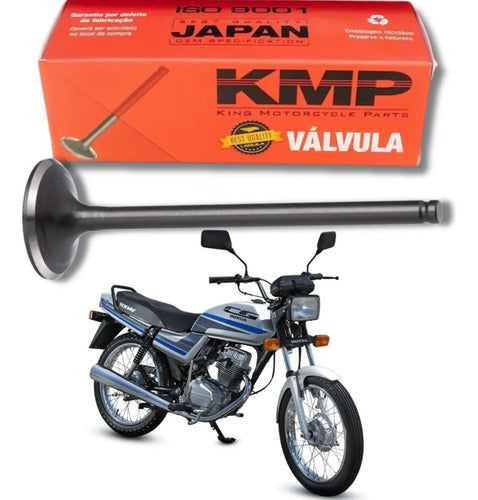 Válvula de Escape KMP Honda Cg 125 Titan Today 1992 a 2001 Xlr 125 1997 a 2002