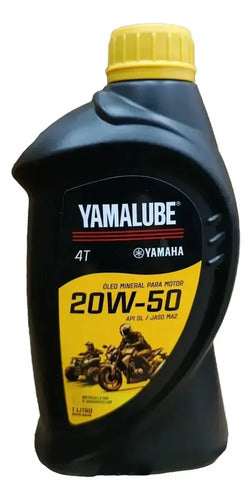 Óleo de Motor Yamalube 20W-50 Mineral 4T API SL JASO MA2 1 Litro
