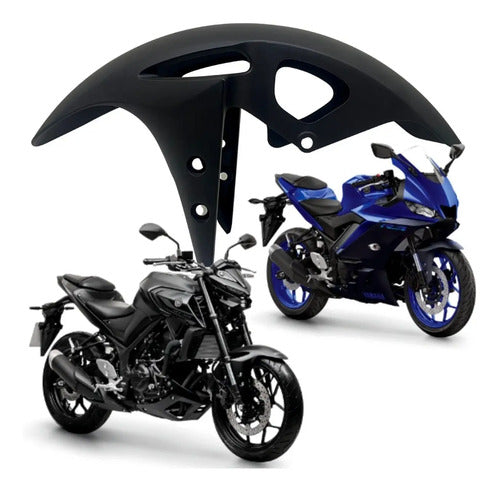 Paralama Dianteiro Yamaha Mt-03 Yzf-R3 2020 a 2024 Preto Fosco