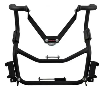 Protetor de Motor com Pedaleira Chapam Honda Bros 160 2016 a 2024 Preto Fosco