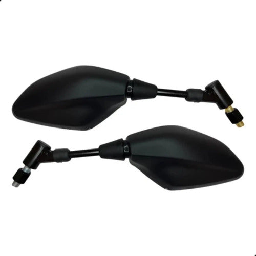 Par de Retrovisores GVS Giro 360 Yamaha Lander Ténéré Fazer 250 Mt-03 Mt-07 Mt-09 Lente Convexa Fumê