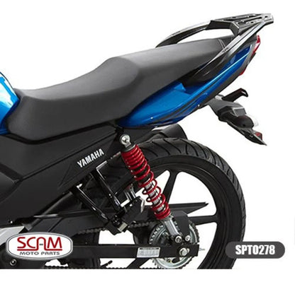 Suporte de Baú Bagageiro Scam Liga Leve Yamaha Factor 125 150 2016 a 2025 Preto Fosco