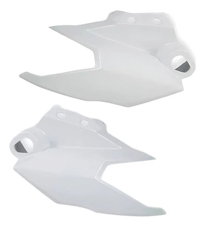 Bananinha Par de Carenagens Laterais do Farol Paramotos Yamaha Fazer Fz25 250 2018 a 2021 Branco