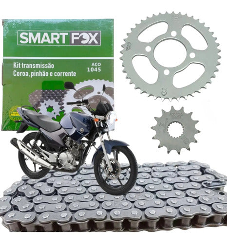 Kit Relação Smartfox sem Retentor Yamaha Factor 125 2003 a 2016 428H 120L 45/14T