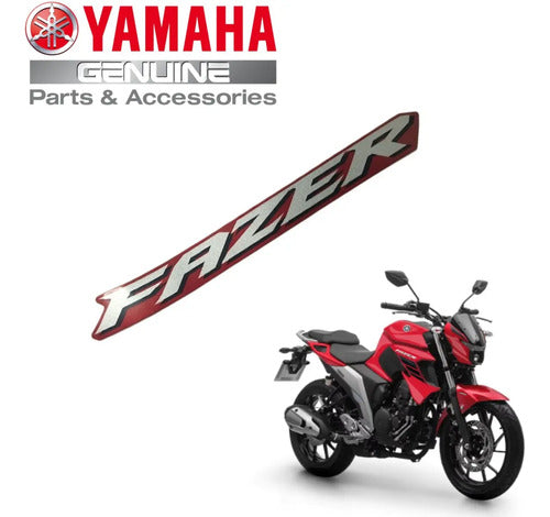 Adesivo da Aleta da Aba do Tanque Esquerda Yamaha Fazer Fz25 250 2022 a 2023 Vermelho