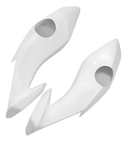 Bananinha Par de Carenagens Laterais do Farol Paramotos Honda Cg 160 Fan Start 2022 a 2024 Branco