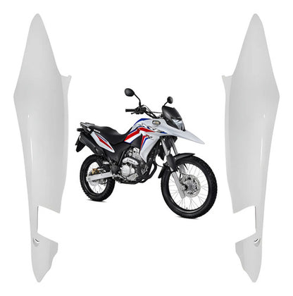 Par de Rabetas Laterais Paramotos Honda Xre 300 2016 a 2018 Branco