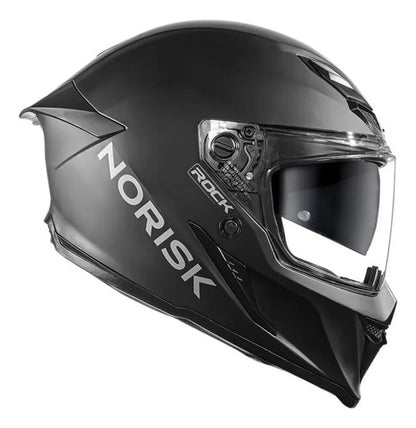 Capacete Norisk Rock Solid com Óculos Solar Interno e 2 Viseiras Preto Fosco