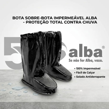 Polaina de Chuva Solada Alba Preto