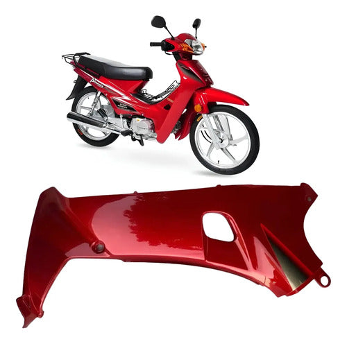 Carenagem Aba Lateral Interna Direita Iron Shineray Phoenix 50 2011 a 2019 Vermelho