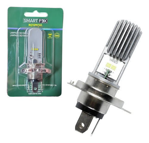 Lâmpada do Farol H4 LED Smartfox Universal Luz Branca
