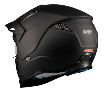 Capacete MT Helmets Streetfighter SV S Pure com Óculos Solar Interno Preto Fosco