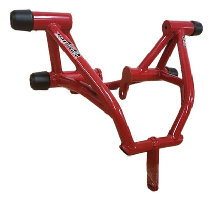Protetor de Motor Stunt Race Street Cage Honda Cb 300f Twister 2023 a 2025 Vermelho