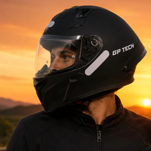 Capacete GP Tech Sense Solid Preto Fosco
