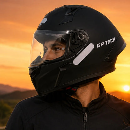 Capacete GP Tech Sense Solid Preto Fosco