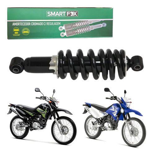 Amortecedor Traseiro Central Pro-Link Smartfox Yamaha Xtz 125 2003 em diante Cromado