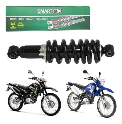 Amortecedor Traseiro Central Pro-Link Smartfox Yamaha Xtz 125 2003 em diante Cromado