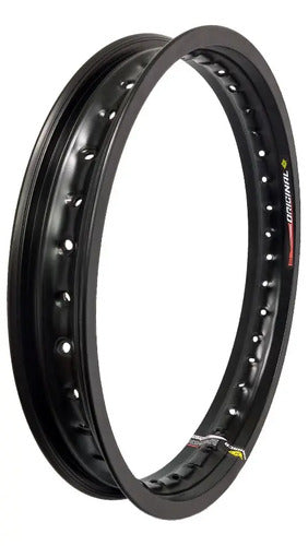 Aro de Roda Traseira Aero Slim Monaco Honda Bros 125 150 160 Nx 400 Falcon 2.50x17 Preto Brilhante