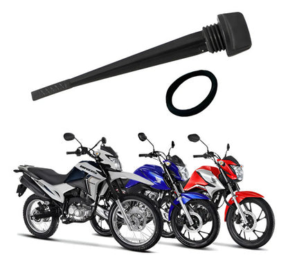 Vareta Medidora de Nível de Óleo Paramotos Honda Bros Cg 160 Titan Fan 2016 a 2024 Plástico