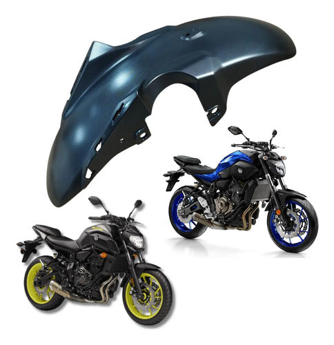 Paralama Dianteiro Yamaha Mt-07 2016 a 2018 Preto Fosco