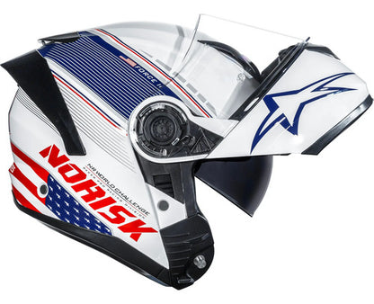 Capacete Escamoteável Norisk Force II Grand Prix USA com Óculos Solar Interno