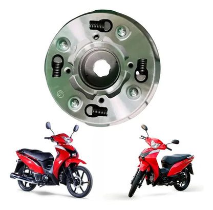 Kit Embreagem com Cubo Discos e Platô Iron Shineray Jet Phoenix 50 Jet 125 Xy 50q
