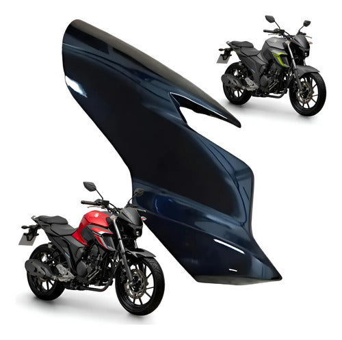 Carenagem Lateral do Farol Direita Yamaha Fazer Fz25 250 2021 a 2025 Preto Brilhante