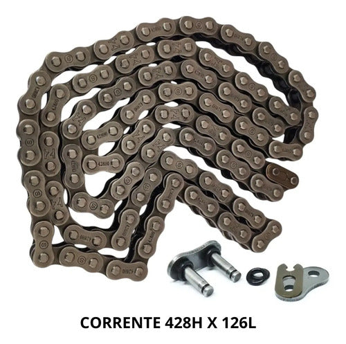 Kit Relação Smartfox com Retentor Yamaha Fazer 150 2014 a 2021 428OH 126L 41/14T