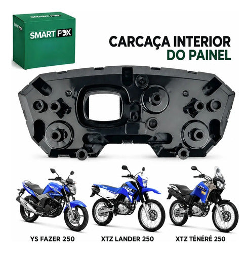 Carcaça Interna do Painel Smartfox Yamaha Fazer Lander Ténéré 250 Preto