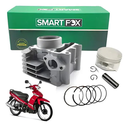 Kit Cilindro Pistão e Anéis Smartfox Yamaha Crypton 115 2009 a 2015