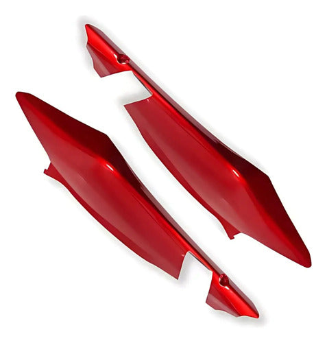 Par de Rabetas Laterais Paramotos Honda Xre 300 2013 a 2015 Vermelho