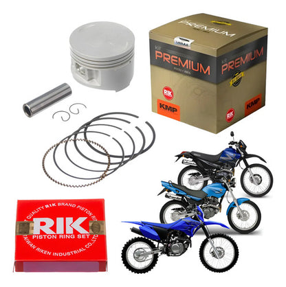 Kit Pistão com Anéis KMP Yamaha Tdm 225 1997 a 2005 Xt 225 1999 a 2006 Ttr 230 2008 a 2019 1,00 mm