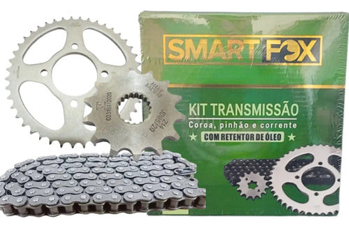 Kit Relação Smartfox com Retentor Yamaha Crosser 150 2014 a 2025 428OH 122L 41/14T