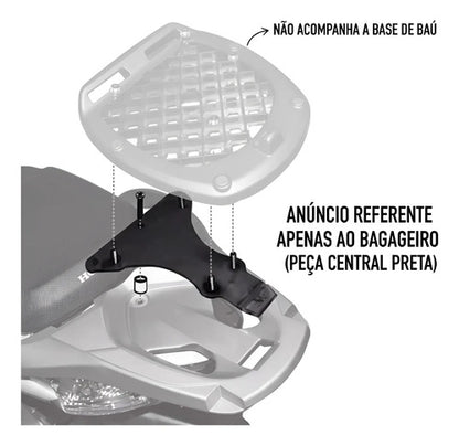 Suporte de Baú Bagageiro Givi Honda Sh 150i 2009 a 2019 Sh 300i 2015 a 2020
