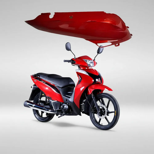 Rabeta Lateral Direita Iron Shineray Jet 50 2023 a 2025 Vermelho
