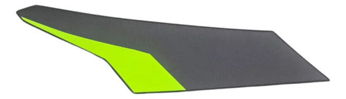 Adesivo da Aleta da Aba do Tanque Esquerda Yamaha Fazer Fz25 250 2024 Cinza Verde Fosco